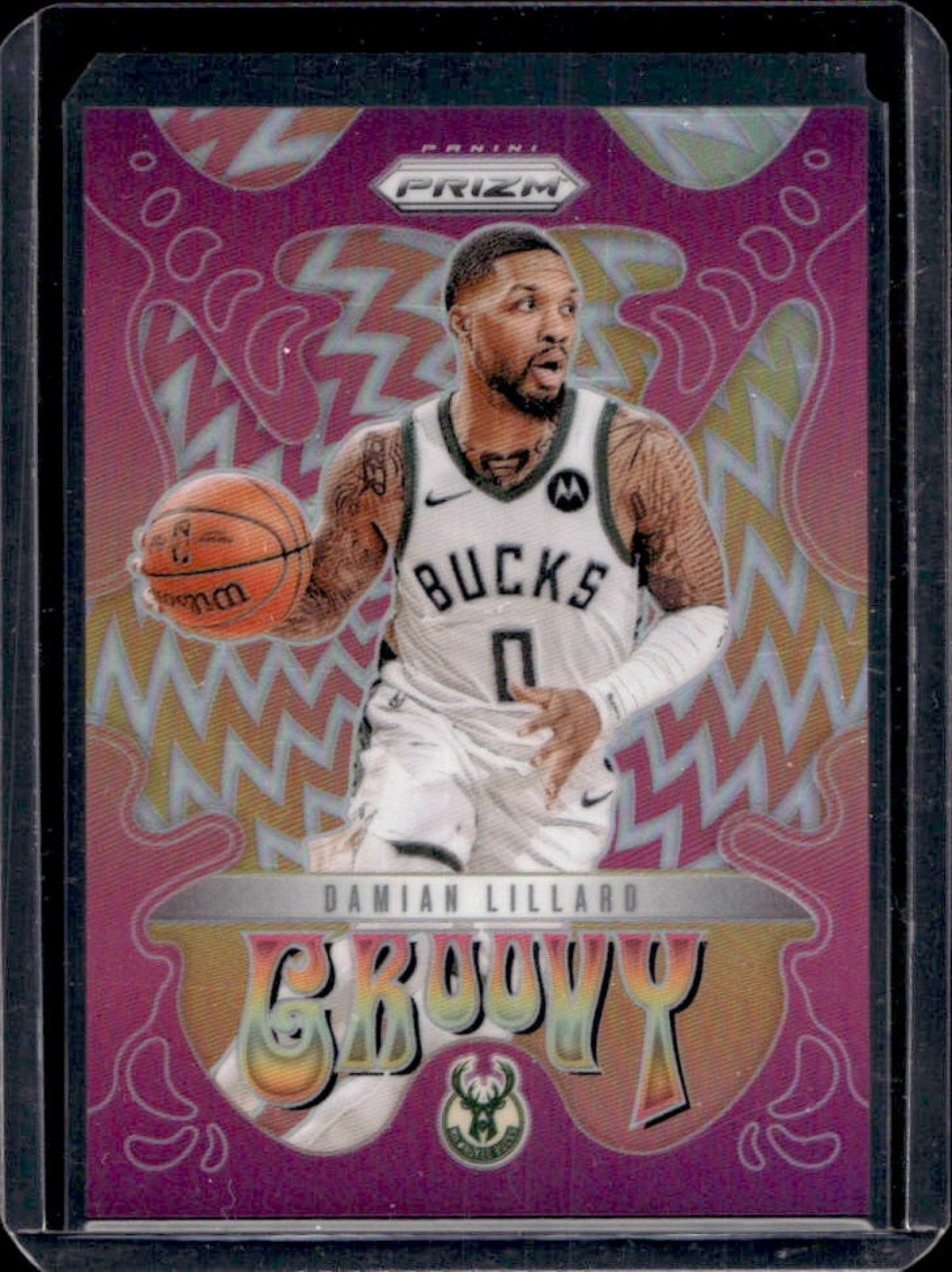 2024-25 Prizm Damian Lillard Groovy #5 Bucks