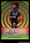 2022-23 Panini Recon Glorified Signatures Red #8 Aaron Nesmith AUTO PACERS 44/99