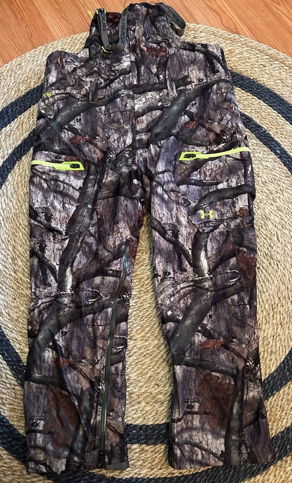 Under Armour Mossy Oak Treestand Camo Gore-Tex Insulator Hunting Bibs-2XL - Image 2 of 2