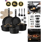 20pcs Pots and Pans Set Non Stick, Nonstick Cookware Set, Dishwasher/Oven/Fri...