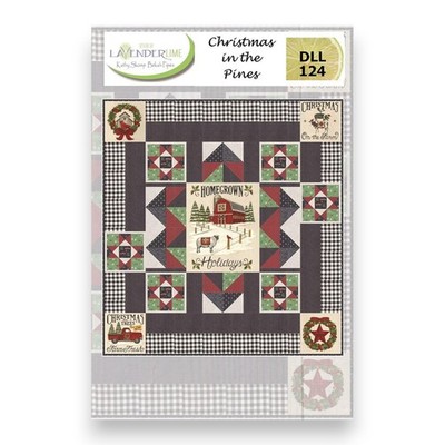 Christmas in the Pines Quilt Pattern 58 1/2''x62 1/2'' from Lavender Lime - DLL124