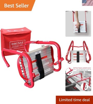 Durable 13-Foot Retractable Fire Escape Ladder - Essential Home Safety Tool