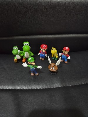 Lot Of 7 Mario 2'' Figures Luigi Paragoomba Yoshi & More