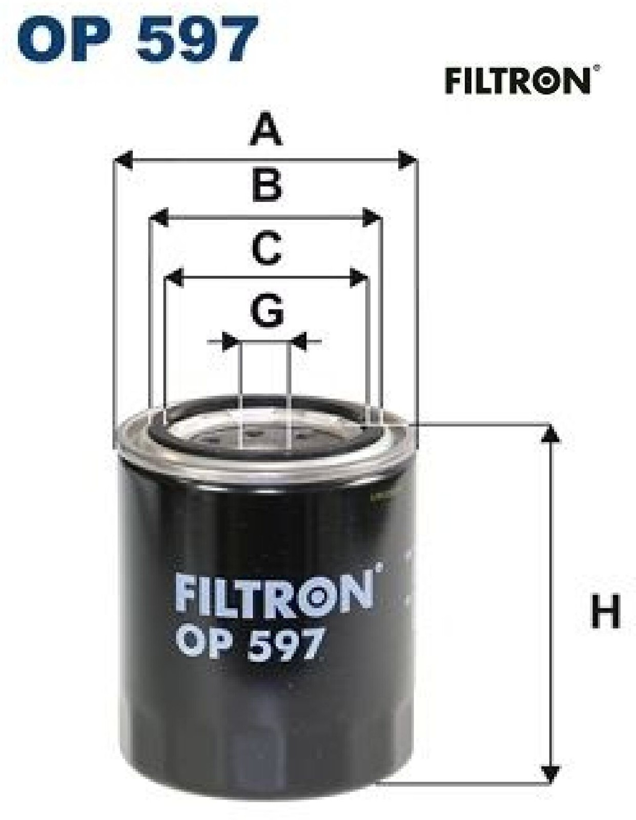 FILTRON OP597 Ölfilter Motorölfilter