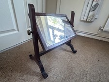 Antique Mahogany Dressing Table Mirror Swivel Tilt