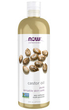 NOW Foods Castor Oil 16oz 100% Pure Skin Hair...