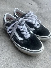 VANS Old Skool Off the Wall Skateboarding Black White Sneaker US Men's Size 6