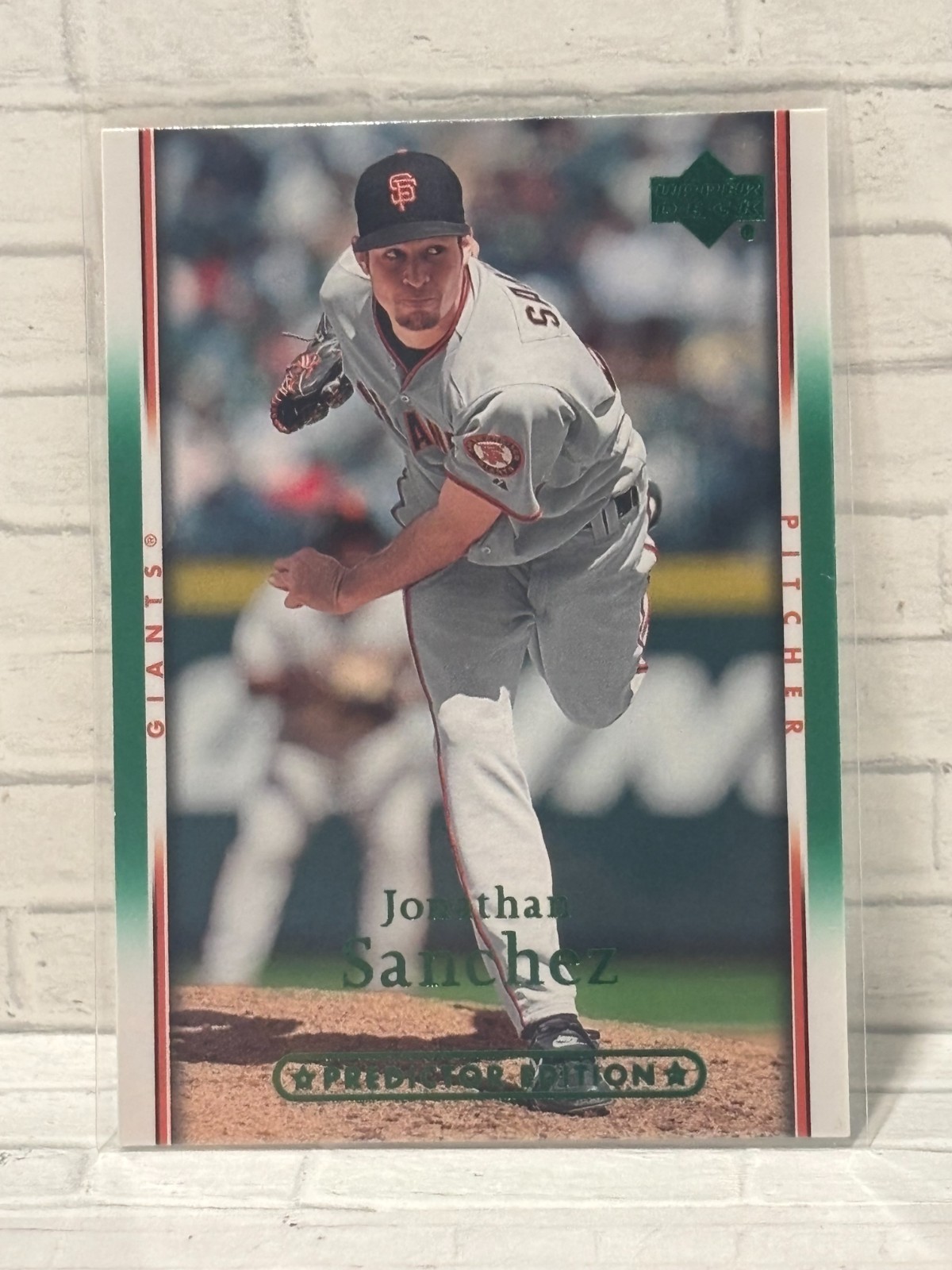 2007 Upper Deck Predictor Green (Rare Parallel)  #442 Jonathan Sanchez