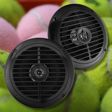 6.5 Inch Dual Marine Speakers - 2 Way Waterproof and Weather Resistant Outdoor