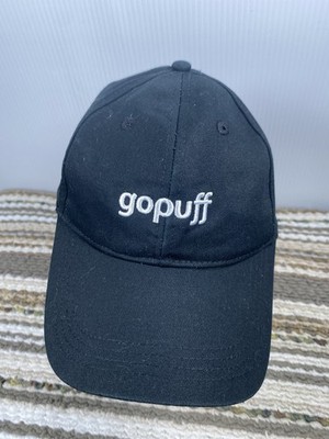 Gopuff Black Baseball Cap Adjustable Strapback Embroidered Logo Hat