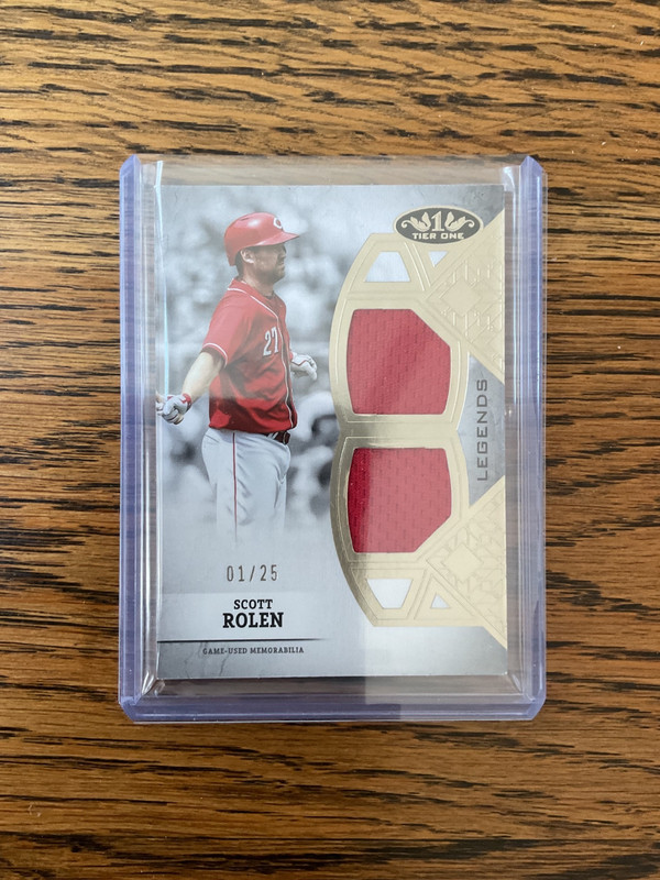 2024 Topps Tier One Baseball Certified Legend Dual Relic /25 Scott Rolen Reds