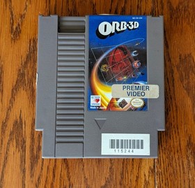 Orb 3D NES Nintendo Game Cartridge + Instruction Manual Authentic Cleaned Tested