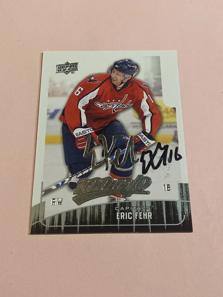 Eric Fehr 2009-10 Upper Deck MVP IP Auto Autograph - Image 2 of 3