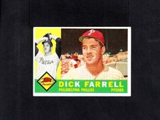1960 TOPPS SET BREAK #103 DICK FARRELL-5--PHILLIES--NO CREASES--EX/EX/MT