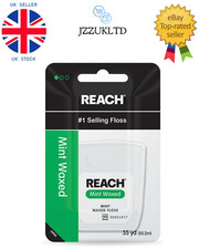 Image of REACH Mint Waxed Dental Floss 55yd Single Pack Shred Resistant Fresh Mint