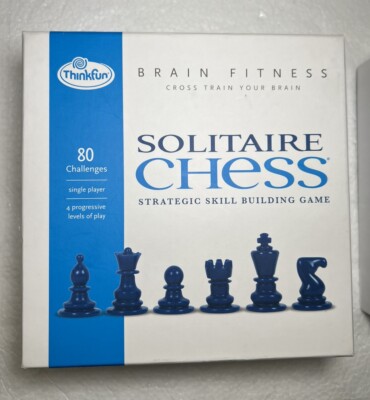Thinkfun Brain Fitness Solitaire Chess Strategic Skill Building Game-Complete