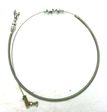 Universal 24" Stainless Steel SS Braided Throttle Cable Assembly street rat rod