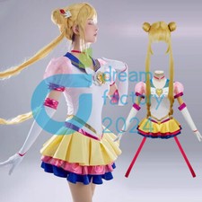 Anime Sailor Moon Cosplay Costume Cos Tsukino Usagi Uniform Dress Outfit Wig