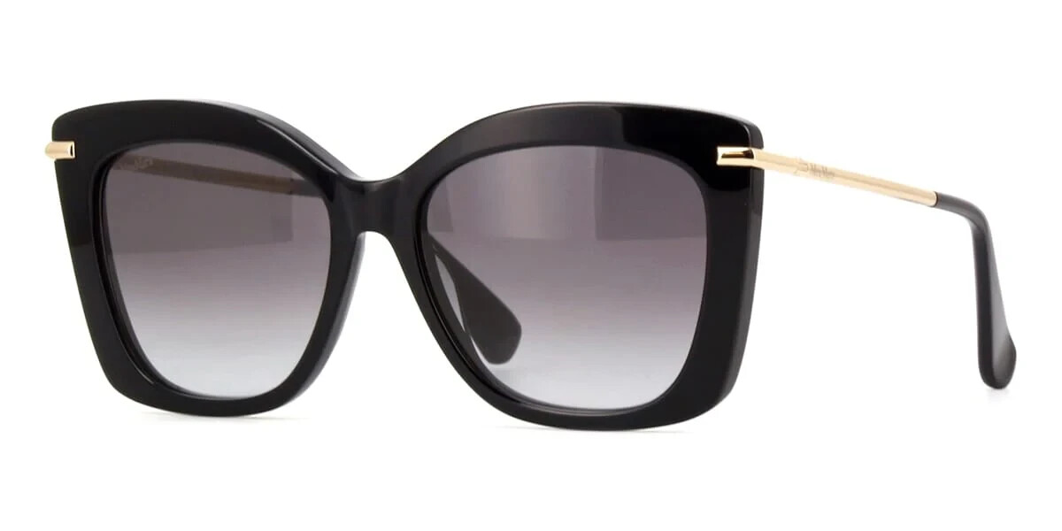 MAX MARA BETH1 MM0101 01B Black Cat Eye Plastic Sunglasses  display picture 1