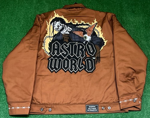 Giacca da lavoro marrone Travis Scott Headgear marca classica X Astro World taglia XL nuova con etichette - Foto 8 di 8