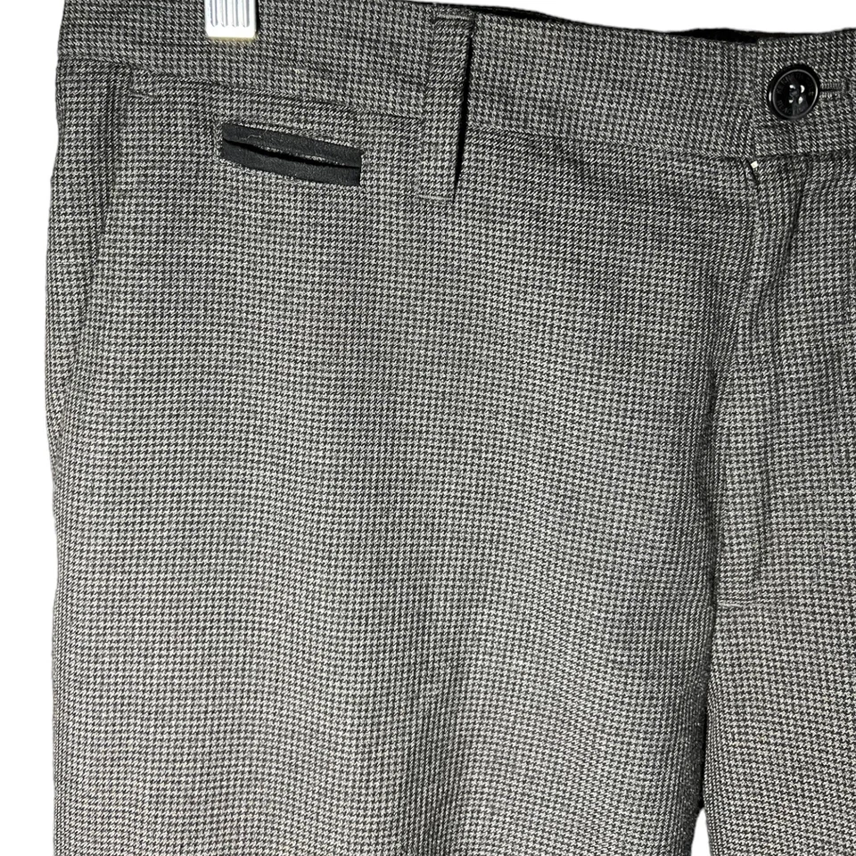 Kenneth Cole Reaction Dark Gray Spotted Viscose Dress Pants Womens Size 34/32 - Image 3 of 4