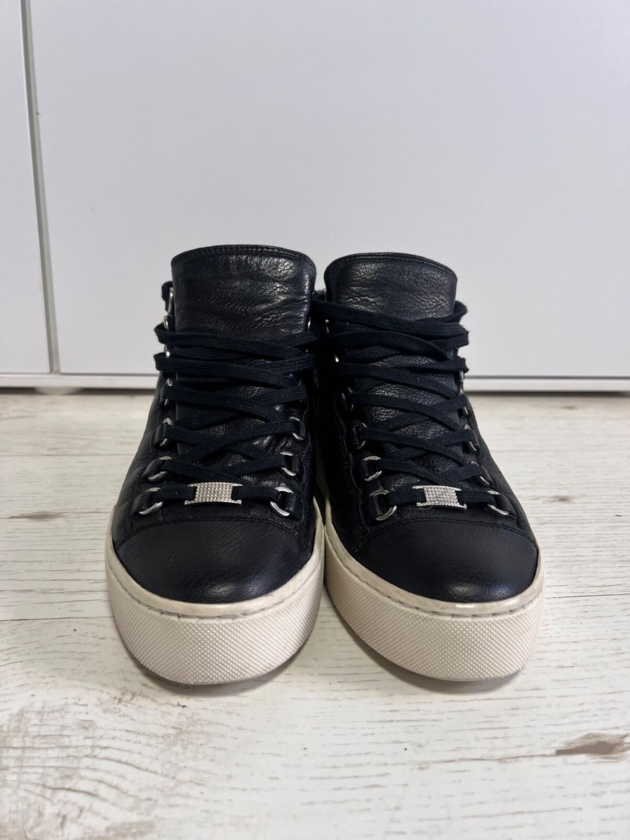 Balenciaga Arena high top black leather sneakers 39 | eBay