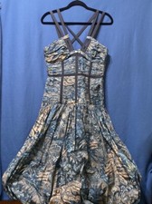 New Ulla Johnson Cotton Handmade Dress Size 6 Side Zipper