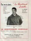 OLD ADVERTISING 1949 SUIT JOINVILLE J BARATTE ADVERTISING PUB