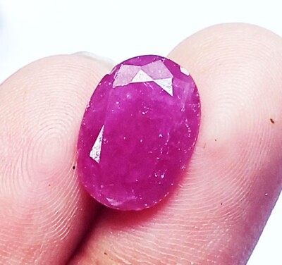 100% Natural Red Ruby Certified Loose Gemstone 3.05 Ct With Free Gift