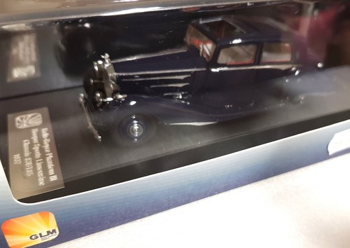 GLM 215101, Rolls-Royce Phantom III Hooper Sports Lim., 1937, blu, 1/43, NUOVO & IMBALLO ORIGINALE - Foto 2 di 7