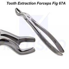 Dental Forceps Fig 67A Extracting Upper Wisdom Molars Dentist Instruments CE