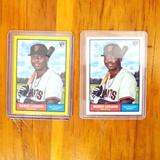 2024 Topps Archives RC #66 Marco LUCIANO Yellow Foilboard + Base Rookie Pair 66