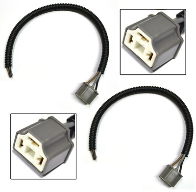 Extension Wire Pigtail Female Ceramic S H4H Two Harness Head Light Bulb Socket