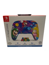 PowerA Enhanced Wireless Nintendo Switch Controller Color Splash Heroes Mario