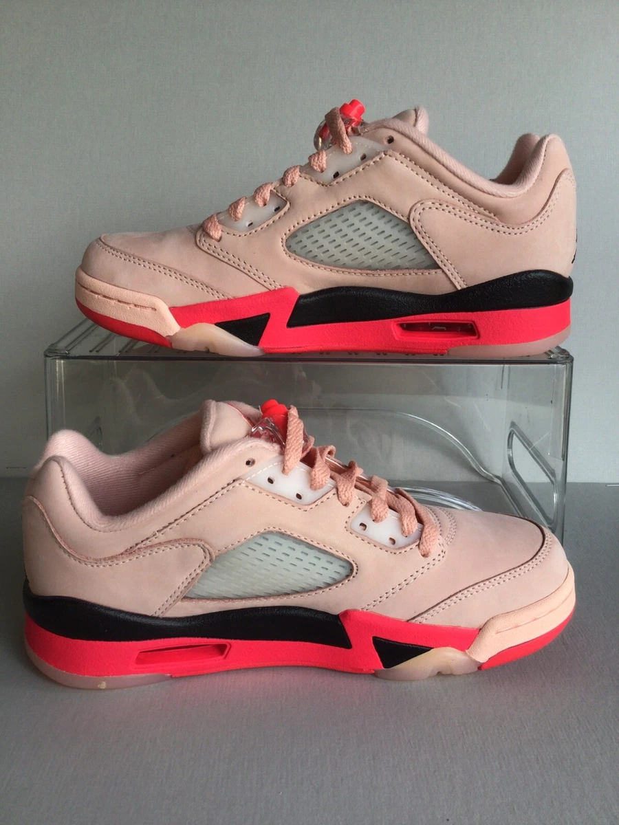 W Air Jordan 5 Retro Low Arctic Orange Siren Red Black W.6.5 M.5