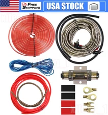 Car Audio 4 Gauge Cable Kit Amp Amplifier Install RCA Subwoofer Sub Wiring 2300W