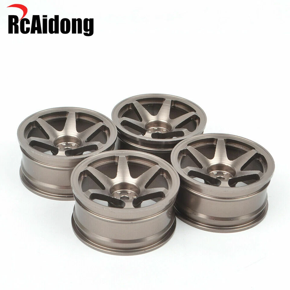 Rodas drift de alumínio escala 1:10 para carro de controle remoto 1:10 HPI HSP Kyosho MST - Imagem 2 de 4