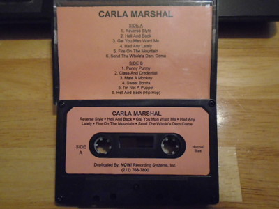 RARE PROMO Carla Marshall DEMO CASSETTE TAPE reggae UNRELEASED Fire On Mountain