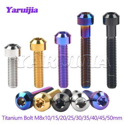 Titanium Bolt M8x10 15 20 25 30 35 40 45 50mm Round Torx T40 Head Screw Grade 5