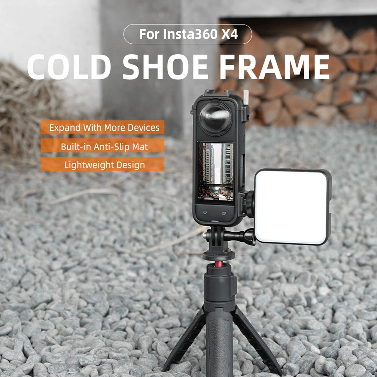For Insta360 X4 Action Camera Cold Shoe Protective Frame
