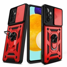 HOT For Samsung Galaxy A72 A52 5G A42 A32 Lens Slide Shockproof Phone Case Cover