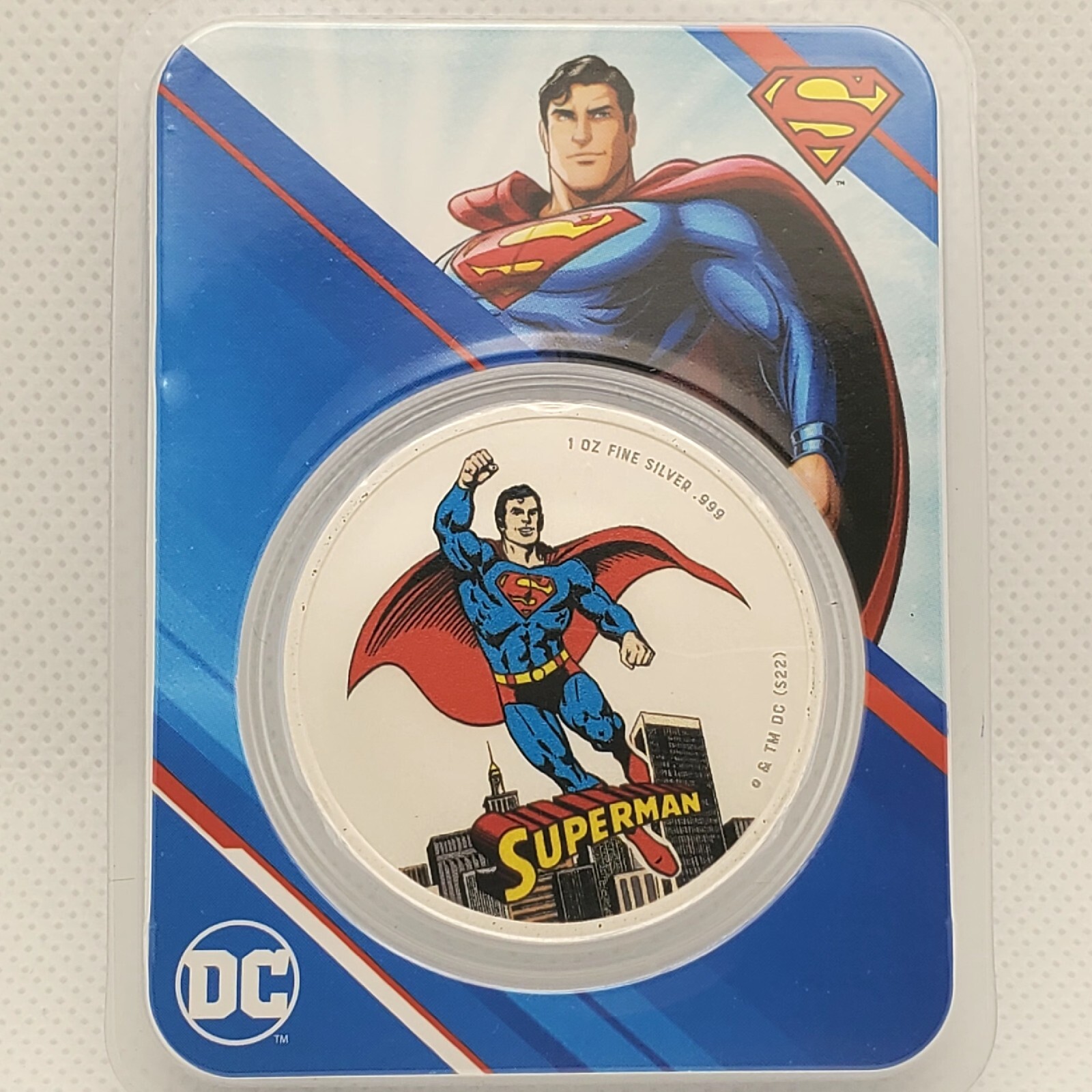 Superman Colorized 1 oz .999 Silver 5 Coin DC Comics NEW in TEP Samoa