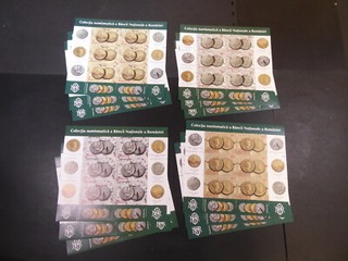 Rumänien 2015 3x Kleinbogenserie "Münzsammlung" /MNH MiNr.7011/14 ME 351