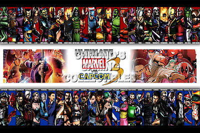 Ultimate Marvel VS Capcom 3 PS3 XBOX 360 Premium POSTER MADE IN USA - MVC029