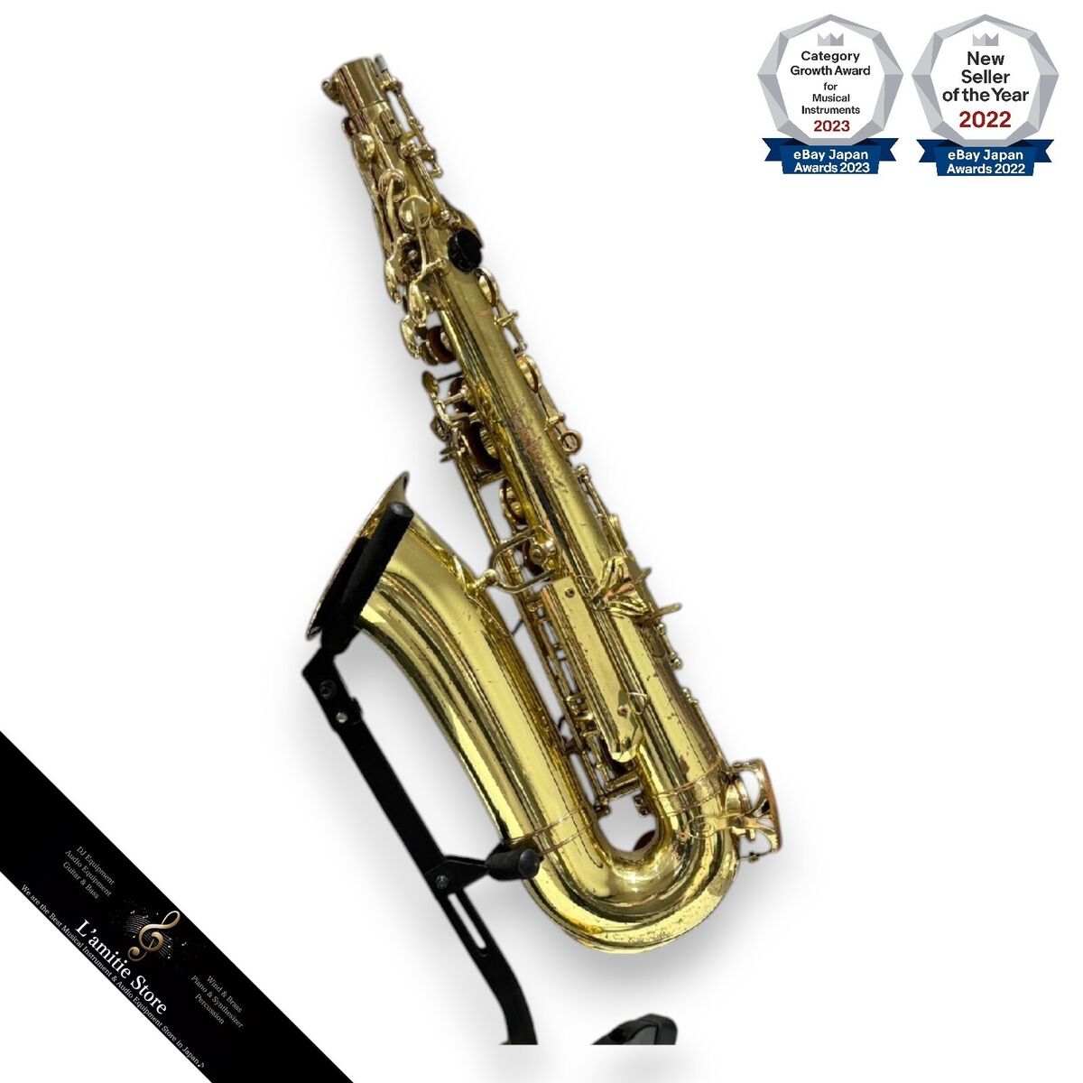 YAMAHA YAS-32 & Case Alto Saxophone Sax YAS32 Purple Logo YAMAHA YAS-32 & Case Alto Saxophone Sax YAS32 Purple Logo