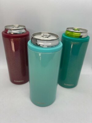 12oz Insulated Slim Can Cooler - Icy Cold Retention **Choose Color** FAST SHIP