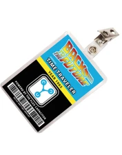 Back To The Future Official Time Traveler ID Badge Cosplay Costume Name Tag Prop