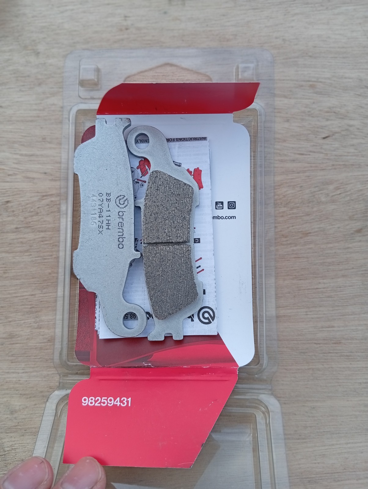 Brembo 07YA47SX plaquette de frein haut de gamme en métal fritté SX pour Yamaha YZF 250 et 450