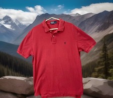    Men  s Polo by Ralph Lauren Classic Fit Red Polo Shirt Size XL  