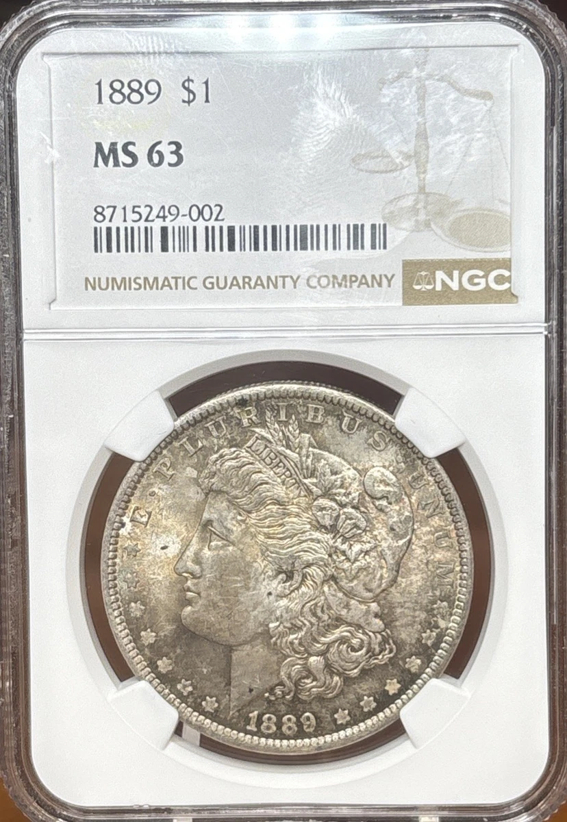 MS 63 Graded 1889 Year Morgan US Dollars (1878-1921) for sale | eBay